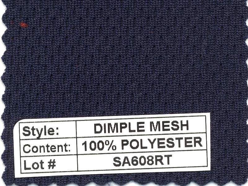 Dimple Mesh 100% Poly 200 Gram Heavy Weight